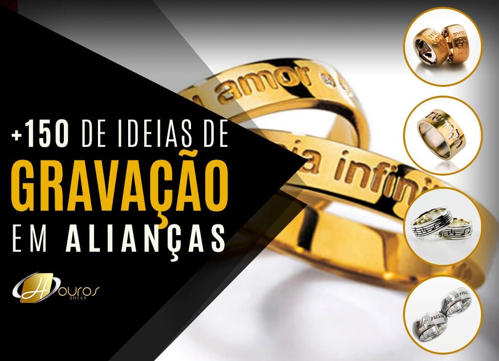 Mais de 150 Ideias de Gravação em Alianças de Ouro 1 150 ideias de gravacao em aliancas de ouro 02