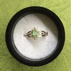 Anel Formatura Enfermagem Brilhantes Ouro 18k