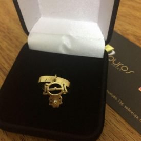 Anel Menina de Ouro 18k 2mm 3 gramas