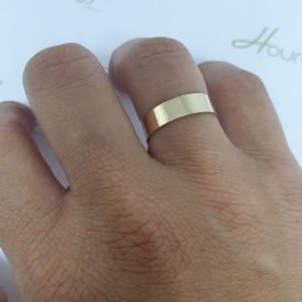 Aliança Ouro 18k Reta 5mm  Unidade