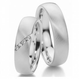 Aliança de Namoro Boleada Prata 950 6,5mm 12g