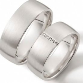 Aliança de Namoro Boleada Prata 950 7mm 14g