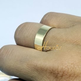 Aliança Ouro 18k Reta 6mm 3gramas- Unidade