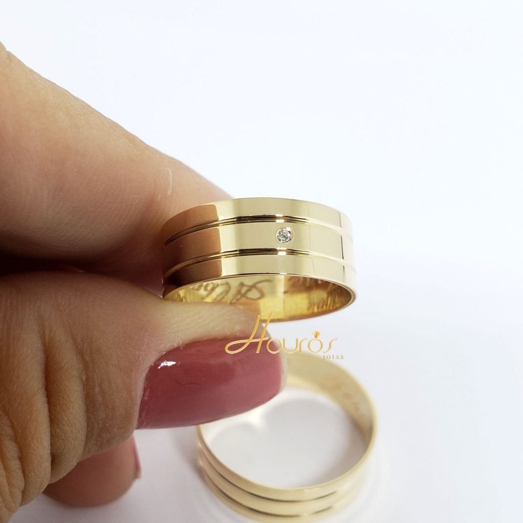 alianca reta 7mm 8g 1brilhante 3