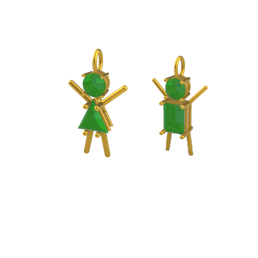 Pingente Menino ou Menina Ouro 18k 1 render menino menina 1